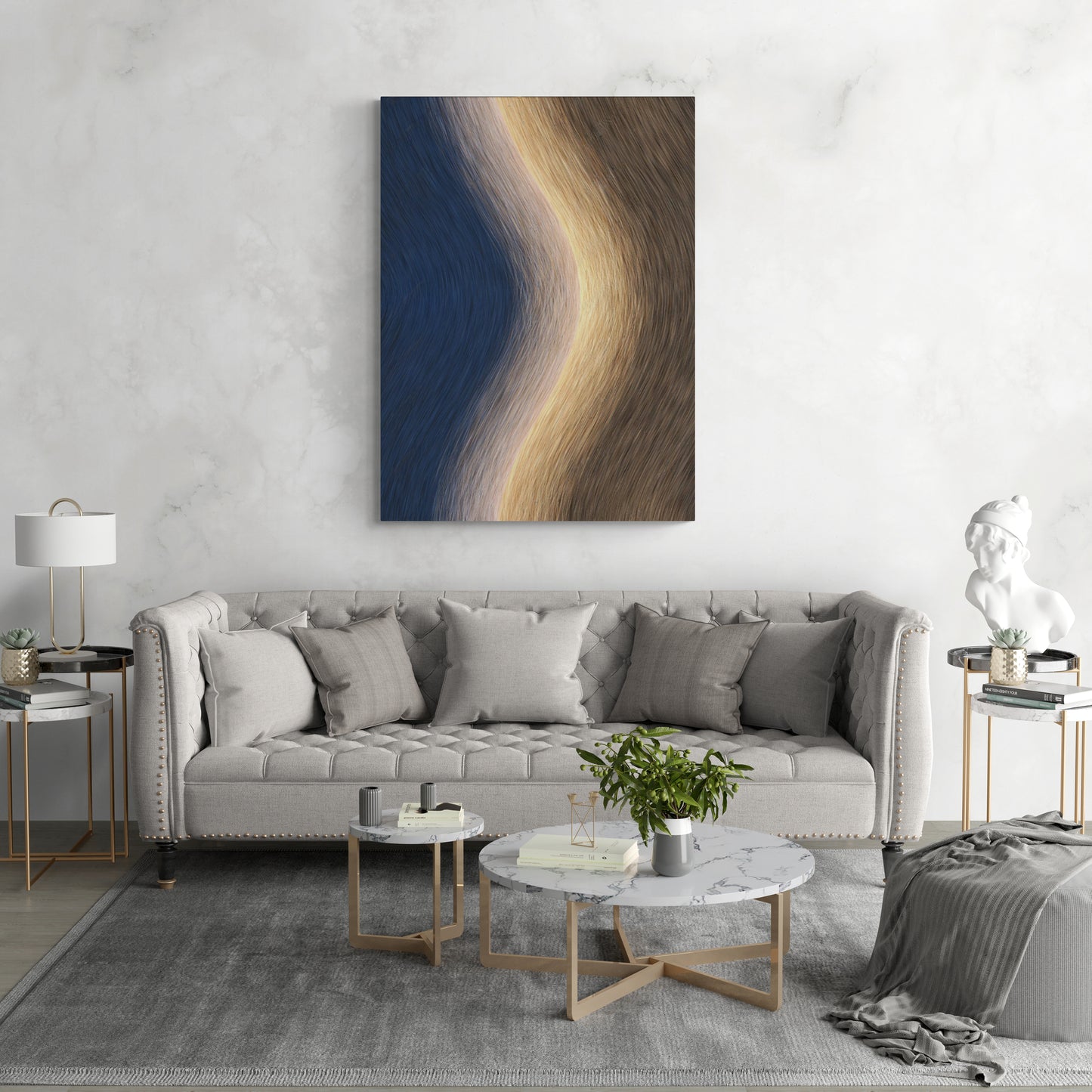 Abstrakter Leinwanddruck, Wellenkunstwerk, gerahmte Wandkunst, zeitgenössischer Kunstdruck, große moderne Wandkunst, Geschenk zur Wohnungserwärmung, Wohnzimmerwandkunst