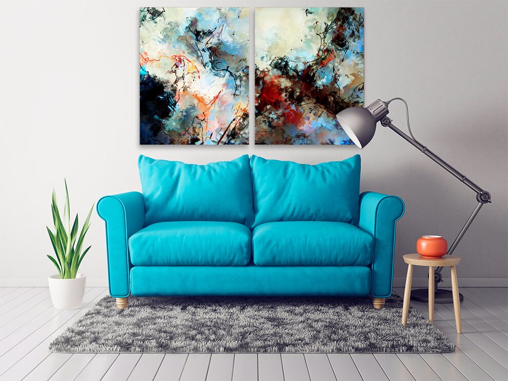 Abstrakter Leinwanddruck Moderne Wandkunst Sehr große Gemälde Schlafzimmer, Küche, Wohnzimmer Wanddekoration