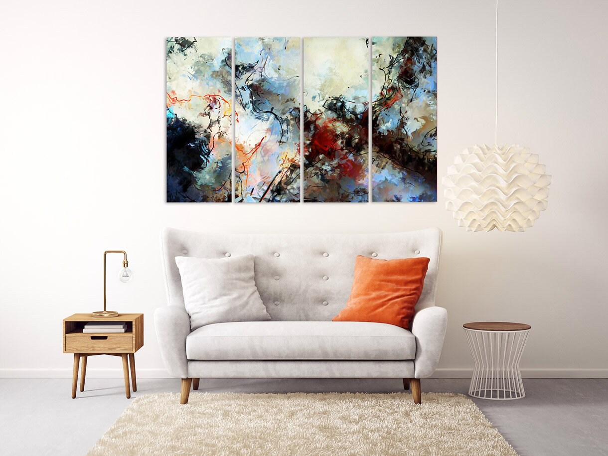 Abstrakter Leinwanddruck Moderne Wandkunst Sehr große Gemälde Schlafzimmer, Küche, Wohnzimmer Wanddekoration