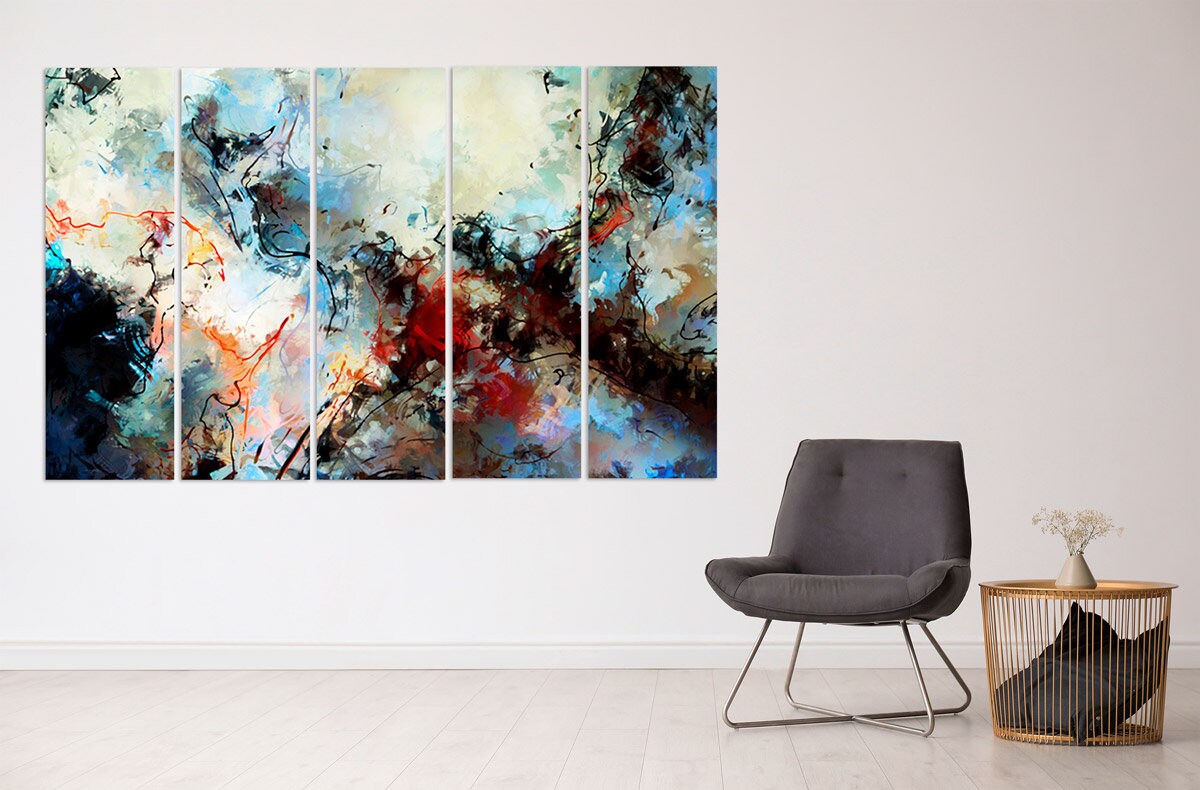 Abstrakter Leinwanddruck Moderne Wandkunst Sehr große Gemälde Schlafzimmer, Küche, Wohnzimmer Wanddekoration