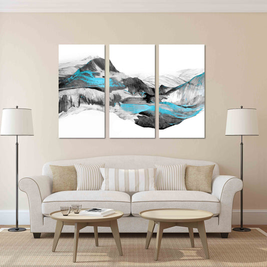 Canvas painting Abstract Wall art picture frames extra large multi panel wall art Abstract print wall decor calm horizontal art