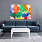 Abstrakter Druck mit Pinselstrichen, Aquarell, abstrakte Wandkunst, Heimwanddekoration, moderne abstrakte Kunst, mehrteilige Leinwand, 3-teilige Wandkunst