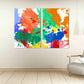 Abstrakter Druck mit Pinselstrichen, Aquarell, abstrakte Wandkunst, Heimwanddekoration, moderne abstrakte Kunst, mehrteilige Leinwand, 3-teilige Wandkunst