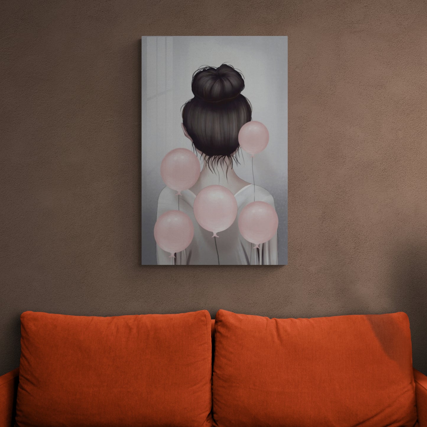 Girl wall art, teenager canvas print, modern art print, trendy wall art, framed wall art, designer canvas print, gift for her