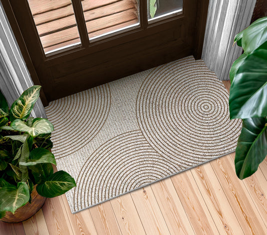 Schmutzabweisender Teppich, Flurteppich „Kreise“