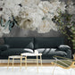 Blumen Wandbild, große Blumen Tapete abziehen und aufkleben, Akzent Wandbild über dem Bett, selbstklebende botanische Tapete Wandbild, Schlafzimmer Tapete
