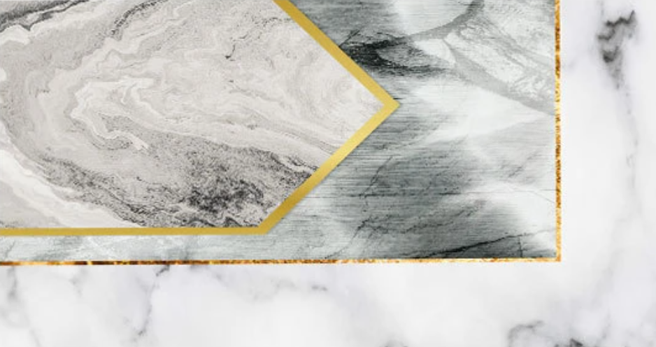 Stilvolle Tischdecke in Lederoptik, Tischauflage in Lederoptik "Marble Composition"