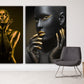 Moderne Wandkunstgemälde auf Leinwand, Wohndekor, afrikanische Leinwandkunst, Modewandkunst, druckbare Wandkunst, 2-teilige Wandkunst