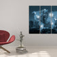 Weltkarte Wandkunst Gemälde auf Leinwand, Weltkarte Leinwand, Wohnwanddekor, Leinwandgemälde, druckbare Wandkunst, mehrteilige Wandkunst