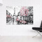 Liebes-Wandbilder auf Leinwand, Wanddekoration für Zuhause, verliebtes Paar in Paris, Valentinstagsgeschenk, Pariser Wandkunst, Wandtattoo Eiffelturm