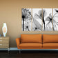 Blumen-Wandbilder auf Leinwand, Wanddekoration für Zuhause, Leinwandgemälde, Schwarz-Weiß-Kunst, botanische Gemälde, extra große Wandkunst