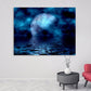 Mond Wandkunst, Сosmos Wandkunst Gemälde auf Leinwand Weltraum Dekor Home Wand Dekor Leinwand Gemälde Schlafzimmer Wand Dekor Multi Panel Wandkunst