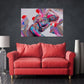 Pour painting Woman  wall art paintings on canvas, home wall decor, canvas painting Contemporary art
