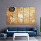 Weltkarte Wandkunst Gemälde auf Leinwand, Wohnwanddekor, Leinwandgemälde, riesige Wandkunst, Wohnzimmerkunst, extra große Wandkunst