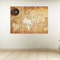 Weltkarte Wandkunst Gemälde auf Leinwand, Wohnwanddekor, Leinwandgemälde, riesige Wandkunst, Wohnzimmerkunst, extra große Wandkunst