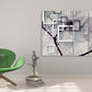 Schwarz-weiße Kunst Blumen Wandkunst Gemälde auf Leinwand, Wohnwanddekoration, Leinwandgemälde, Bauernhaus Wanddekoration, Wohnzimmerkunst