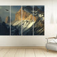 Berge Wandkunst Gemälde auf Leinwand, Wandbilder Berge, Natur Wandkunst, Wohnwanddekoration, Bergkunstdruck, Landschaftsmalerei