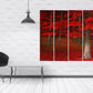 Wald-Wandbilder auf Leinwand, Wanddekoration für Zuhause, Leinwandgemälde, Geschenk zur Wohnungseinweihung und Hochzeit