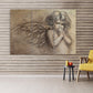 Engel Wandkunst Gemälde auf Leinwand religiöse Wandkunst Wohnwanddekor Schlafzimmer Wanddekor druckbare Wandkunst Multi Panel Wandkunst