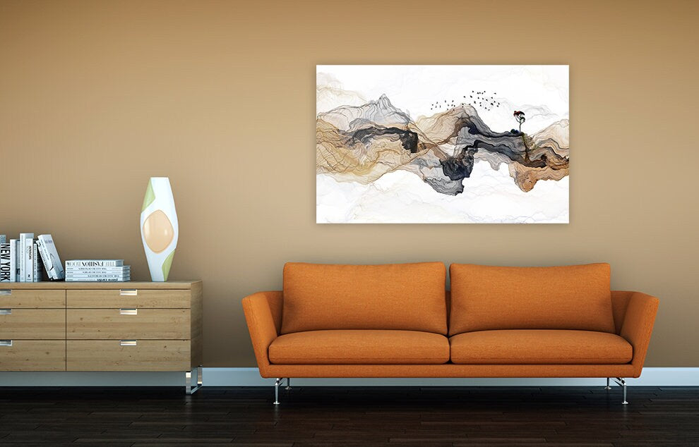 Abstract wall art paintings on canvas, home wall decor, canvas painting, housewarming and wedding gift