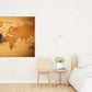 Wandkunstgemälde mit Weltkarte auf Leinwand, Wanddekoration für Zuhause, Leinwandgemälde, Einweihungs- und Hochzeitsgeschenk