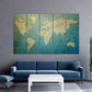 Weltkarte Wandkunst Gemälde auf Leinwand, Wanddekoration für Zuhause, Leinwandgemälde, Einweihungs- und Hochzeitsgeschenk, mehrteilige Wandkunst