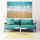 Meereslandschaft Gemälde, Natur Wandkunst Gemälde auf Leinwand, Seestern Wandkunst, Sonne Meer Sand, Meeresküste Drucke Strand Wand Dekor Leinwand Gemälde,