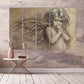 Engel Wandkunst Gemälde auf Leinwand religiöse Wandkunst Wohnwanddekor Schlafzimmer Wanddekor druckbare Wandkunst Multi Panel Wandkunst