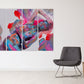 Pour painting Woman  wall art paintings on canvas, home wall decor, canvas painting Contemporary art