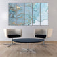 Blaue Marmor Wandkunst Fluid abstrakter Druck Abstrakte Wandkunst Gemälde auf Leinwand Home Wanddekoration Gold Marmor Wandkunst Multi Panel Wandkunst