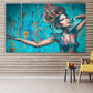 Gemälde Frauengesichter Wandkunst Gemälde auf Leinwand, Wohnwanddekor, Leinwandgemälde, Gießgemälde