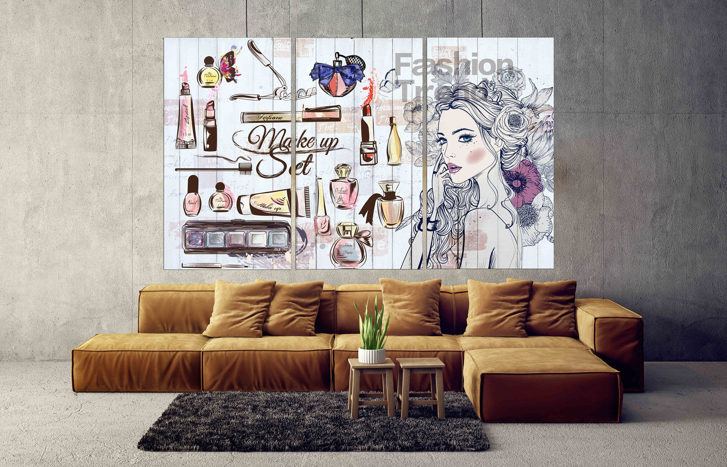 Fashion wall art Vogue wall art Paintings women faces wall art paintings on canvas, home wall decor, canvas painting, multi panel wall art