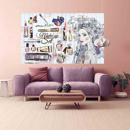 Fashion wall art Vogue wall art Paintings women faces wall art paintings on canvas, home wall decor, canvas painting, multi panel wall art