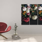 Pfingstrose Wandkunst Blumen Wandkunst Gemälde auf Leinwand, Wohnwanddekoration, Leinwandgemälde 3-teilige Wandkunst 5-teilige Leinwand Blumen Leinwand