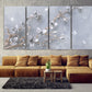 Sakura Wandkunst-Deko, Blumen-Wandkunst, Boho-Wandkunst, asiatische Wandkunst, extra große Wandkunst, florale Leinwand-Wandkunst, Boho-Raumdekor