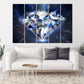 Diamant-Wandkunst, moderne Wandkunst, Gemälde auf Leinwand, Wanddekoration für Zuhause, Leinwandgemälde, Wandbehang, sehr große Gemälde
