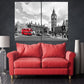 London Wandkunst Gemälde auf Leinwand, Wanddekoration für Zuhause, Big Ben Wandaufkleber, Stadt Multi-Panel Wandkunst, Leinwanddruck, Badezimmer Wanddekoration