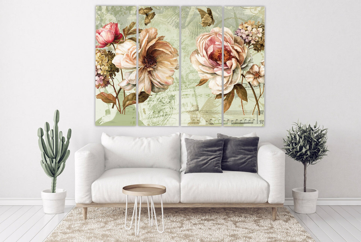 Wall art boho flowers, Botanical paintings, Flowers wall art paintings on canvas,  bouquet of flowers wall art, boho flowers print