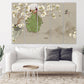 Sakura Bonsai Baum Pfau Wandkunst Sakura Blüten Florale Wandkunst japanische Wandkunst Leinwand japanische Drucke Wandkunst asiatische Wandkunst