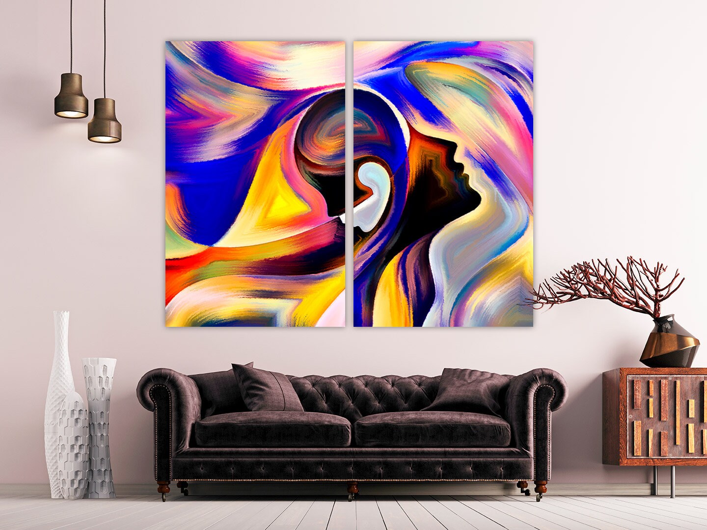 Abstract wall art paintings on canvas, abstract art print, multi panel wall ar,t abstract canvas, trendy wall art, large paintings