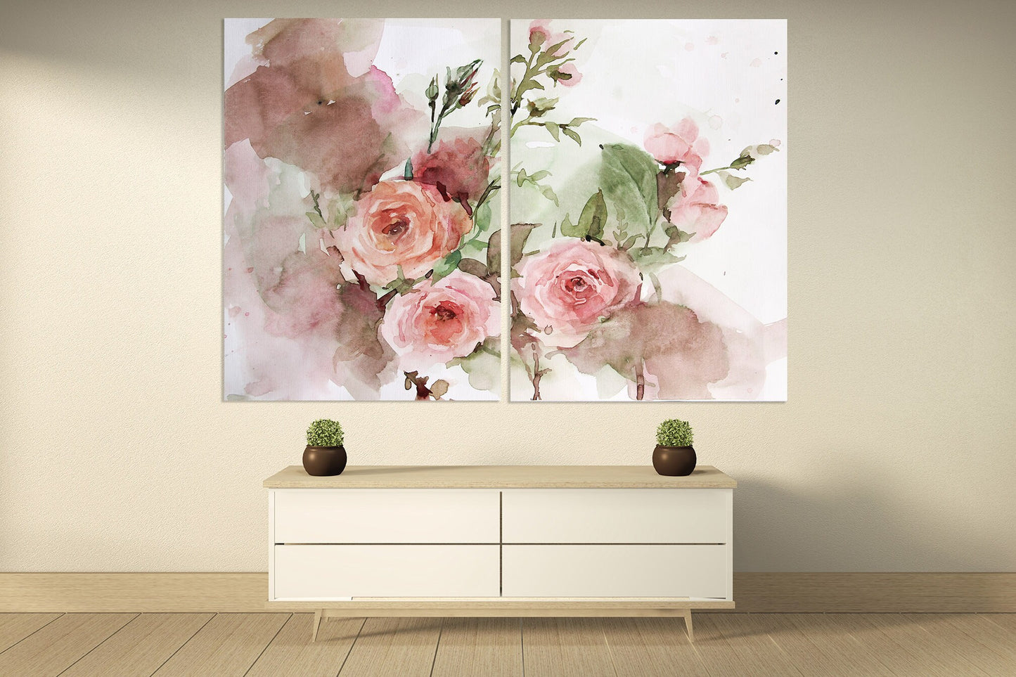 Wall art boho flowers, Botanical paintings, Flowers wall art paintings on canvas,  bouquet of flowers wall art, boho flowers print