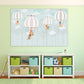 Babyzimmer Wandkunst Spielzimmer Kinder Wanddekoration Junge Ballon Kinderzimmer Bild Heißluftballon Kunst Tiere Druck Mehrteiliges Leinwandgemälde