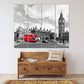 London Wandkunst Gemälde auf Leinwand, Wanddekoration für Zuhause, Big Ben Wandaufkleber, Stadt Multi-Panel Wandkunst, Leinwanddruck, Badezimmer Wanddekoration