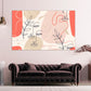 Minimalistische Linienkunst, Gesichtslinienkunst, Wanddekoration für Zuhause, Leinwandmalerei, Wohnzimmerkunst, große Wandkunst, 5-teilige Leinwand, Küchendekorwand