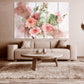 Wandkunst Boho Blumen, Botanische Gemälde, Blumen Wandkunst Gemälde auf Leinwand, Blumenstrauß Wandkunst, Boho Blumen Druck