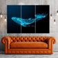 Blauwal Wandkunst Wanddekoration Leinwandgemälde helle Wandkunst extra große Wandkunst Marine Wandkunst Fisch Wandkunst Maritime Wandkunst