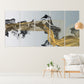 Moderne abstrakte Kunst, abstrakter Druck, abstrakte Leinwand, mehrteilige Leinwand-Wanddekoration, abstrakte Wandkunst, abstraktes Gemälde, extragroße Wandkunst