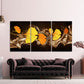 Abstrakte Blätter Wandkunst Gemälde auf Leinwand Home Wand Dekor Leinwand Gemälde Housewarming und Hochzeitsgeschenk