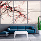 Sakura bonsai tree Sakura blossoms Floral wall decor asian japanese prints wall art canvas huge wall art