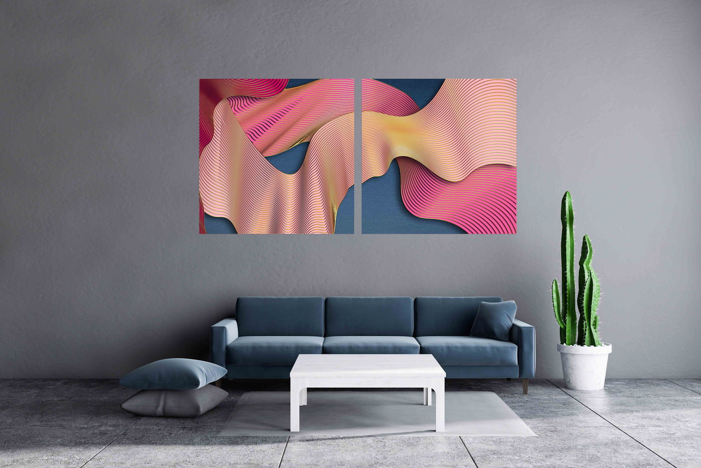 Modern abstract art Geometric patterns Wall collage kit Multi panel canvas Wall art Canvas painting Abstract wall art Home wall decor